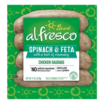 SPINACH & FETA CHICKEN SAUSAGE