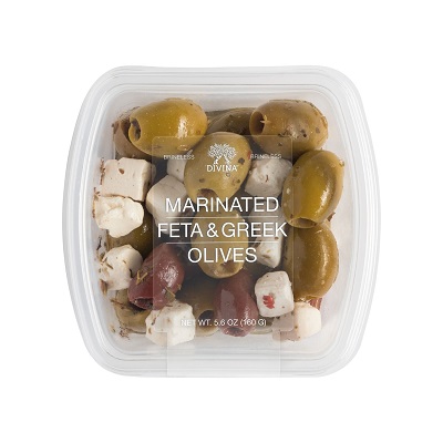 MARINATED FETA & GREEK OLIVES DELI CUP