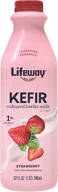 STRAWBERRY KEFIR (LOW FAT) 32OZ