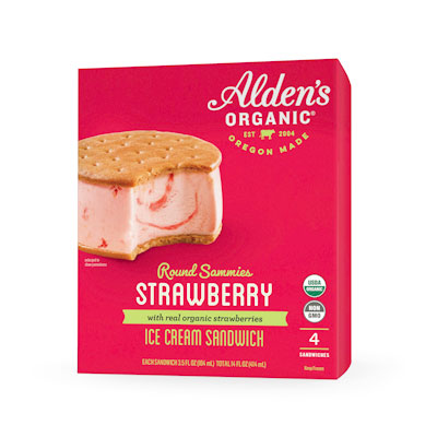 STRAWBERRY ICE CREAM ROUND SAMMIES