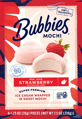 RED RIPE STRAWBERRY MOCHI ICE CREAM