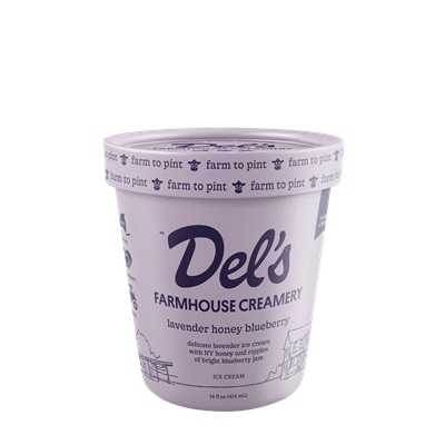 LAVENDER HONEY BLUEBERRY ICE CREAM