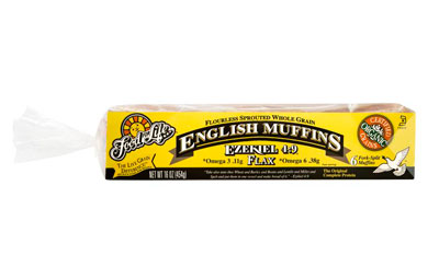 SPROUTED WHOLE GRAIN FLAX ENGLISH MUFFIN