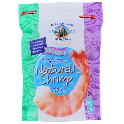 UNCOOKED WHITE NATURAL SHRIMP