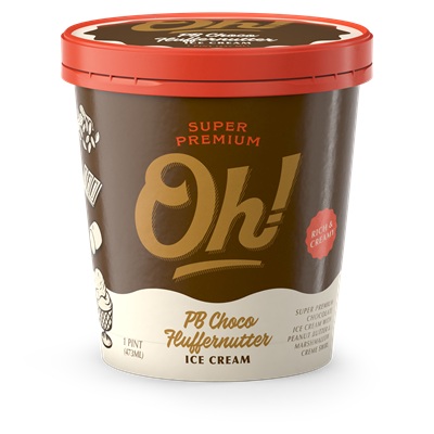 PEANUT BUTTER CHOCO FLUFFERNUTTER ICE CREAM