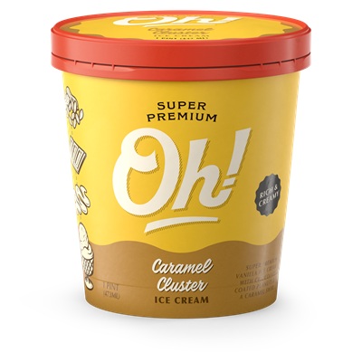 CARAMEL CLUSTER ICE CREAM