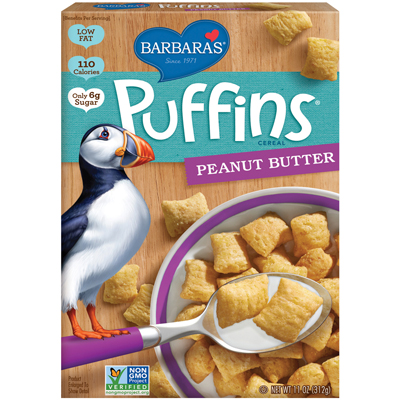 Puffins Cereals : Peanut Butter