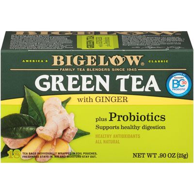 Green Tea : with Ginger plus Probiotics