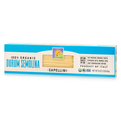 Organic Durum Semolina Pasta : Capellini
