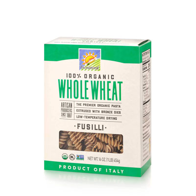 Organic Whole Wheat Pasta : Fusilli