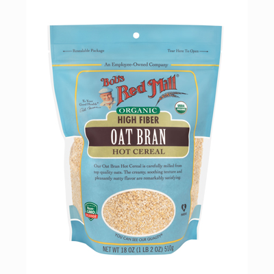 Organic Hot Cereals : High Fiber Oat Bran