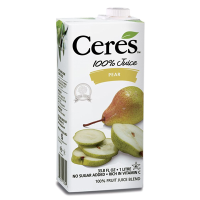 100% Fruite Juice Blend : Pear