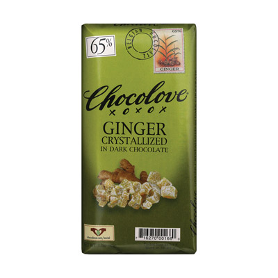 Ginger Crystallized in Dark Chocolate 65% Cocoa Content
