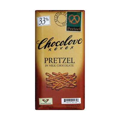 Pretzel in Milk Chocolate 33% Cocoa Content