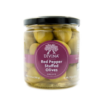 Red Pepper Stuffed Olives