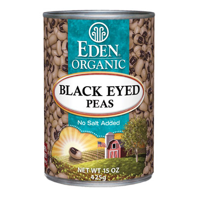 Organic Canned Beans : Black Eyed Peas