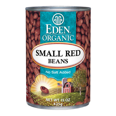 Organic Canned Beans : Small Red