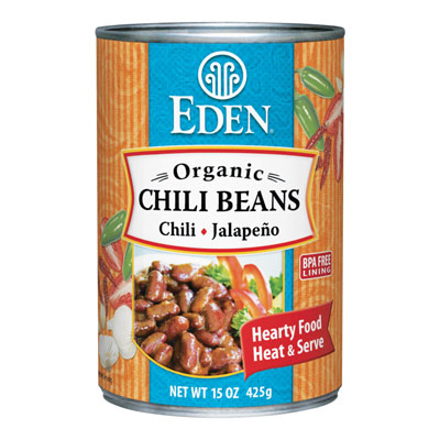 Organic Seasoned Beans : Chili with Jalapeno