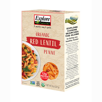 Organic Red Lentil Penne