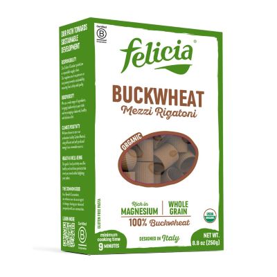 Organic Buckwheat Mezzi Rigatoni