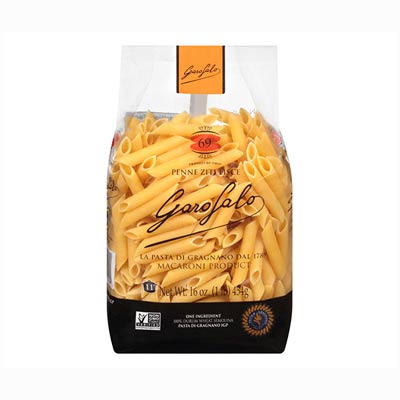 Durum Wheat Semolina Pasta : Penne Ziti Lisce