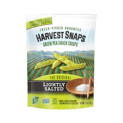 Green Pea Snack Crisps : Lightly Salted