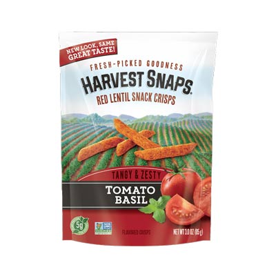 Green Pea Snack Crisps : Tomato Basil