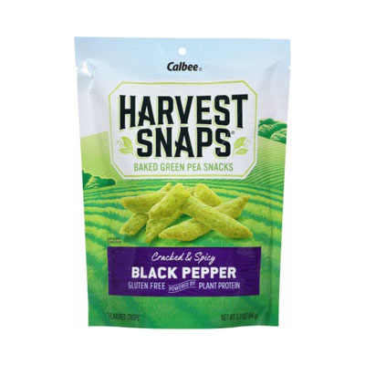 Green Pea Snack Crisps : Black Pepper