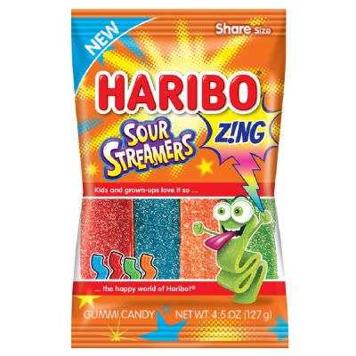 Gummy Candy : Zing Sour Streamers