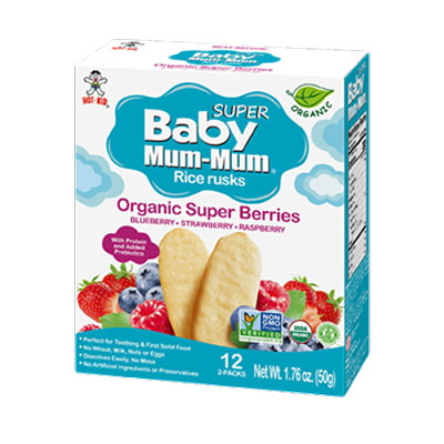 Organic Rice Rusks : Super Berries