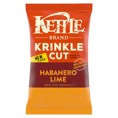 Krinkle Cut Potato Chips : Habanero Lime