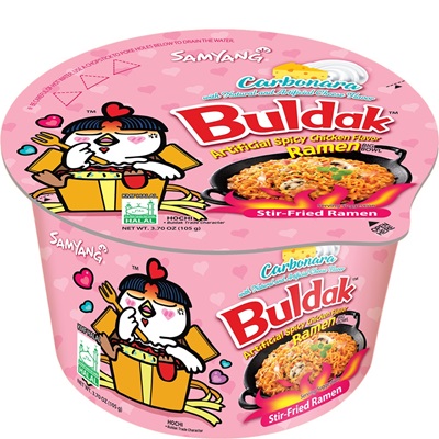 SAMYANG BOWL HOT CHICKEN CARBONARA