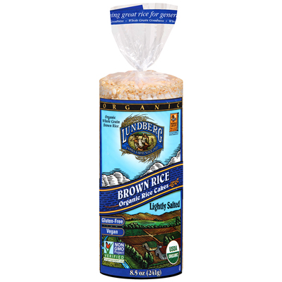 Organic Rice Cakes : Brown Rice Lightly Salted