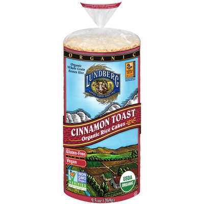 Organic Rice Cakes : Cinnamon Toast