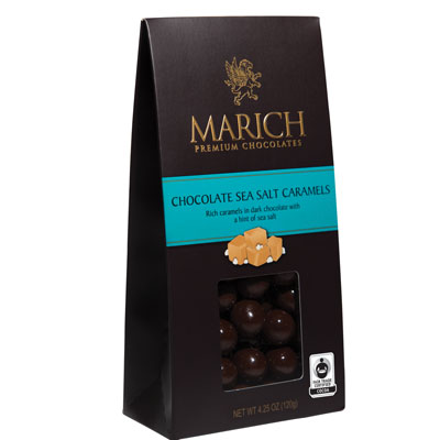 Gable Boxes : Dark Chocolate Sea Salt Caramels