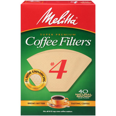 Coffee Filters : No. 4 Natural Brown (40ct)