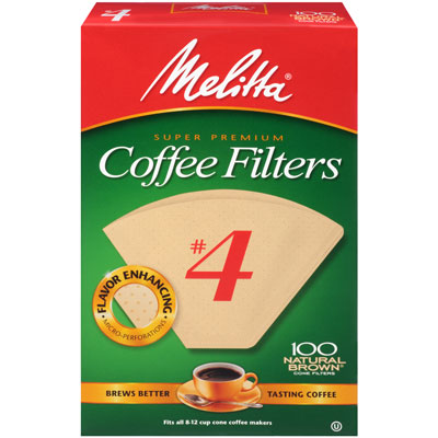 Coffee Filters : No. 4 Natural Brown (100ct)