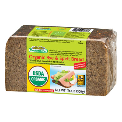 Organic Breads : Rye & Spelt