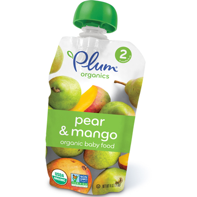 Organic Baby Food : Stage 2 Pear & Mango
