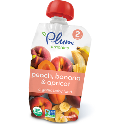 Organic Baby Food : Stage 2 Peach, Banana & Apricot