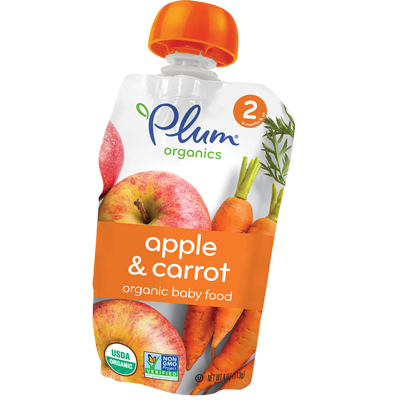 Organic Baby Food : Stage 2 Apple & Carrot