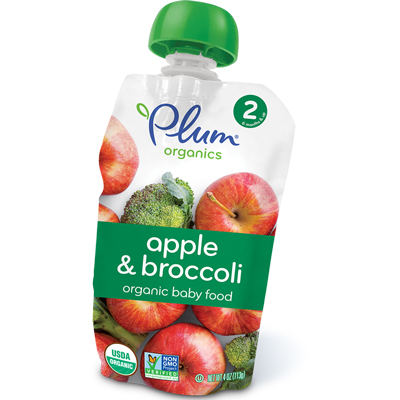 Organic Baby Food : Stage 2 Apple & Broccoli