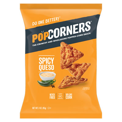 Popped Corn Chips : Spicy Queso