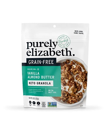 PURELY ELI. KETO GRNOLA VANLA ALMD BTR