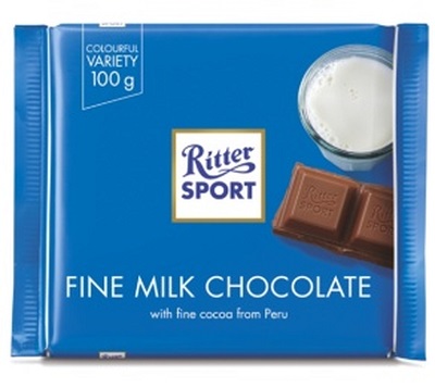 RITTER SPORT MLK CHO CRUNCH SALT CARAML