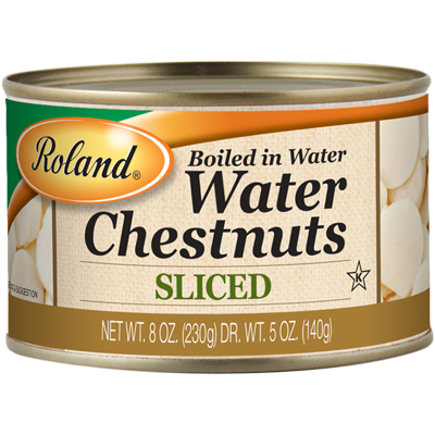Sliced Water Chestnuts (Boiled in Water)
