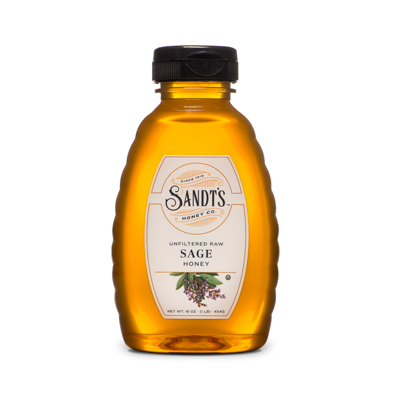 Unfiltered Raw Honey : Sage (1lb)