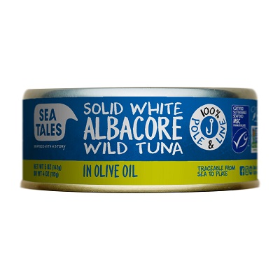 SEA TALES ALBACORE TUNA IN OLIVE OIL