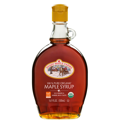 Organic Maple Syrup : Grade A Amber (16.9oz)