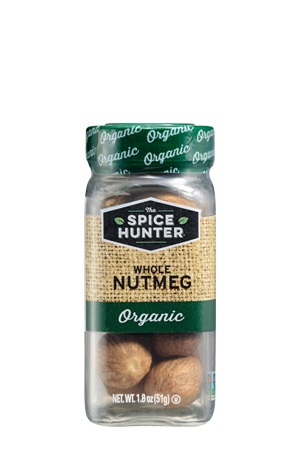 100% Organic Spices : Whole Nutmeg